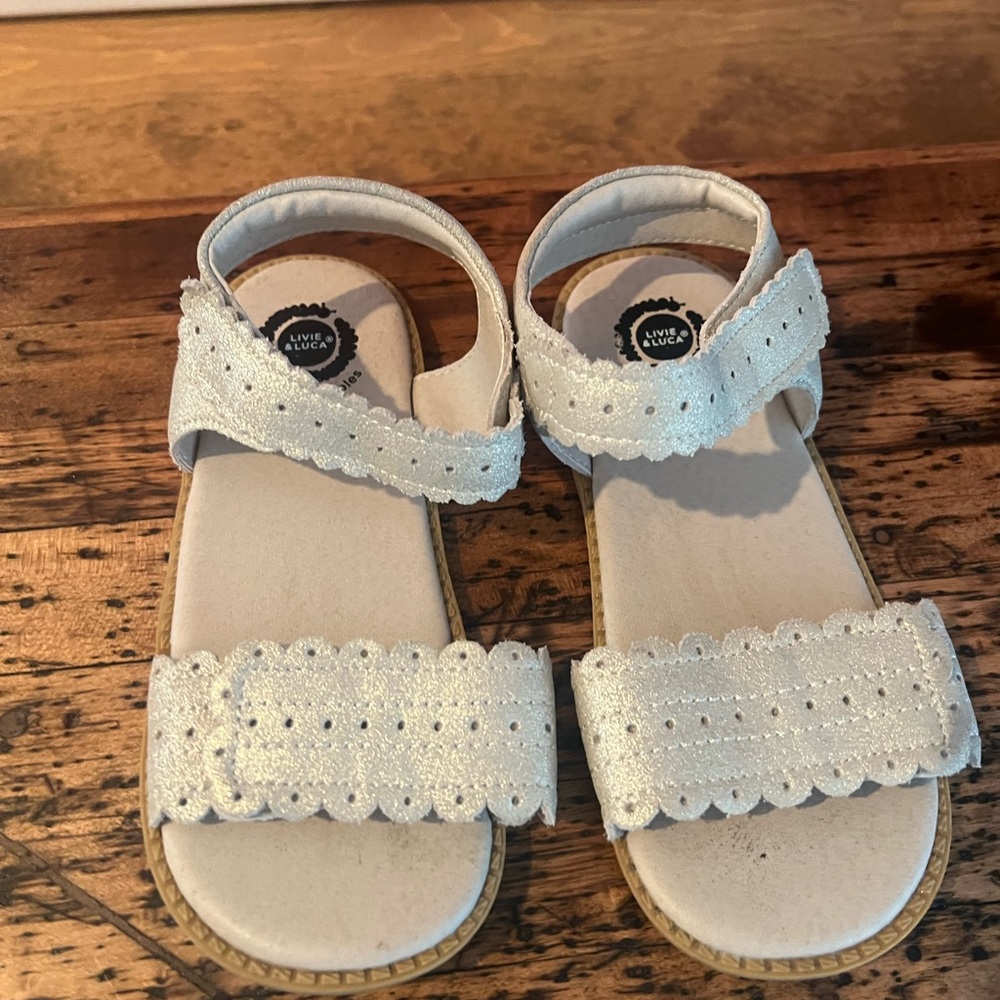 Livie & Luca Soft Gold Sparkly Sandals